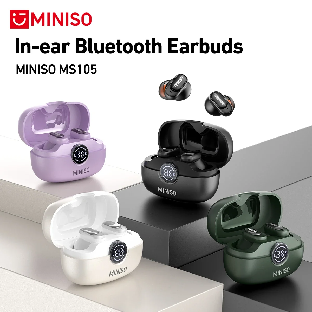 Type C Wired Earphones With Mic - MINISO MS105 Bluetooth-Kopfhörer In-Ear-Ohrhörer Weiche Ohrhörer