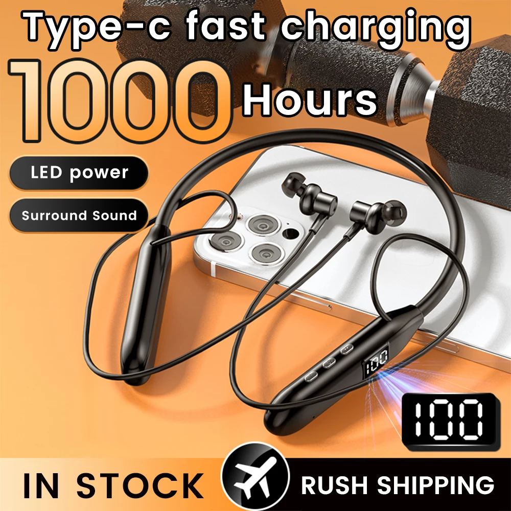 Magnetic Neckband Sports Earphones - Olaf Drahtlose Kopfhörer Bluetooth5.3 Kopfhörer In-Ear-Nackenbügel