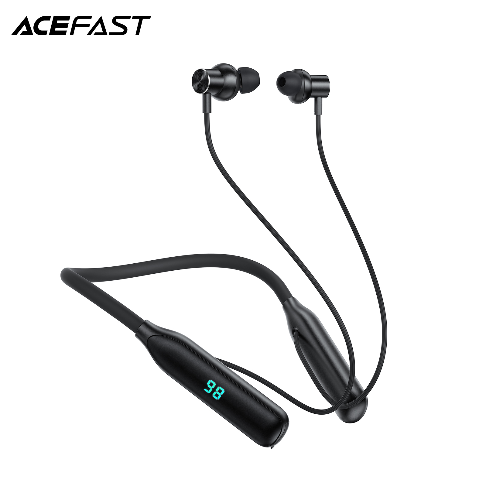 Type C Wired Earphones With Mic - ACEFAST N4 Silikon-Kopfhörer mit Nackenbügel, kabellos,