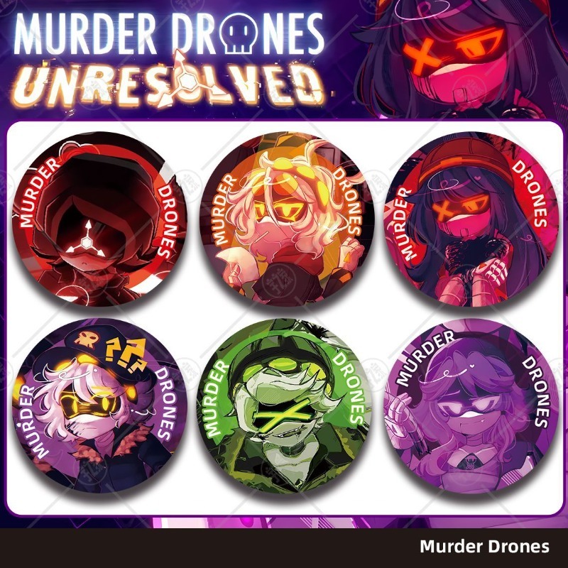 Drones - Murder Drones Niedlicher Cartoon-Anime-Fan-Merchandise Button Badge