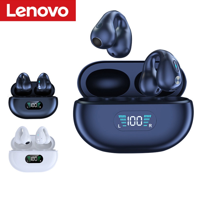 Anc Wireless Over Ear Headphones - Lenovo Ohrclip-Bluetooth-Kopfhörer mit extrem langer Akkulaufzeit,