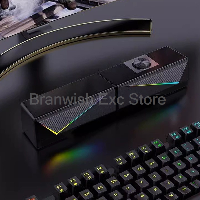 2x2,5 W Computer Lautsprecher  – Rgb Computer Soundbar For Pc Bewertung und Preis