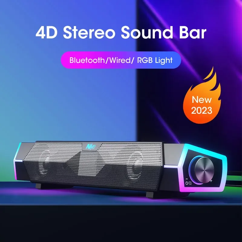 4D Stereo Sound Bar PC Lautspr – Rgb Computer Soundbar For Pc Bewertung und Preis