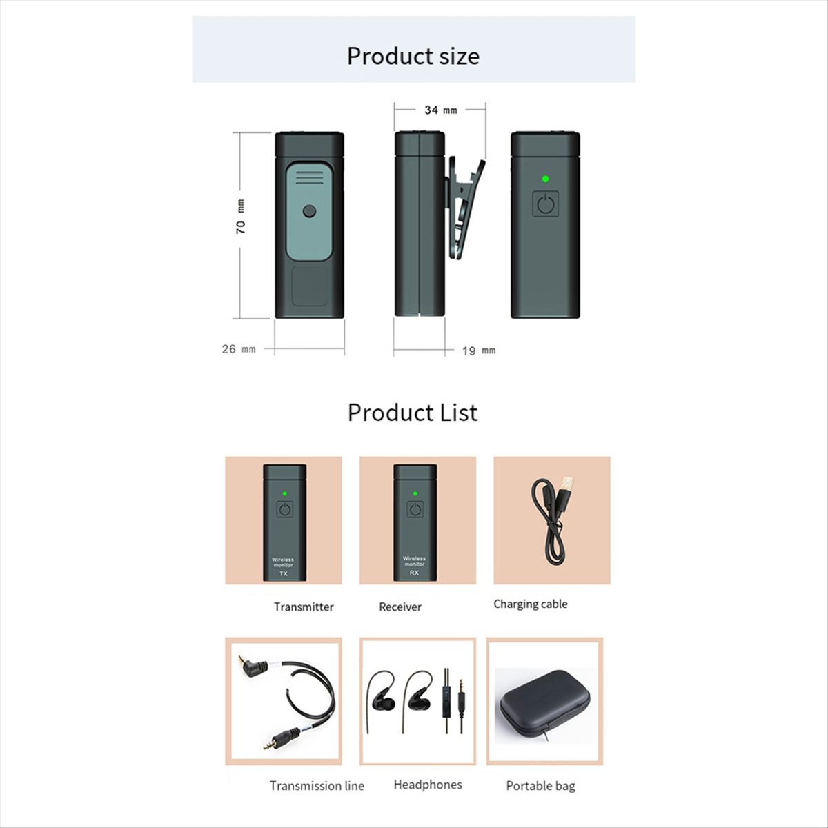 ONGE Wireless Kopfhörer-Überwa – In Ear Monitors For Singers Bewertung und Preis
