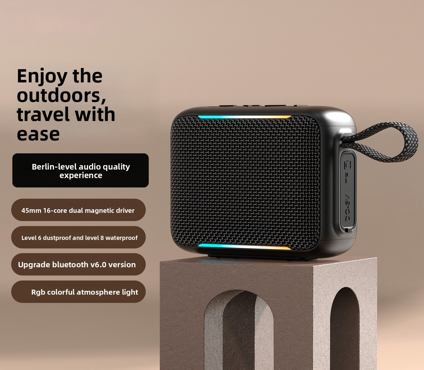 Neuer Outdoor Wasserdichter Tr – Portable Bluetooth Speaker Waterproof Ipx7 Bewertung und Preis