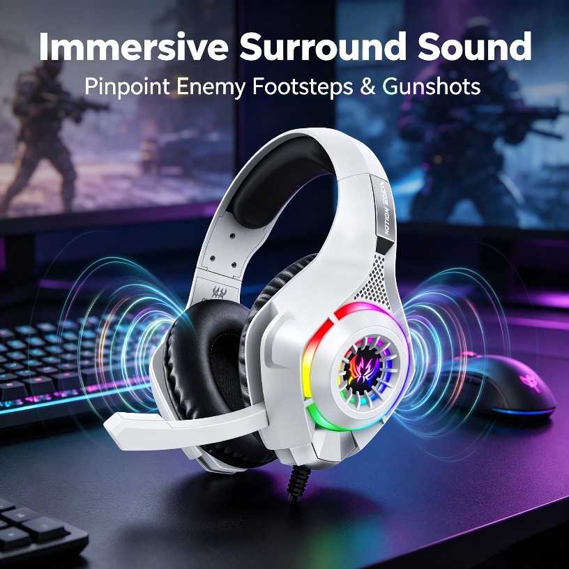 Kabelgebundene Gaming-Kopfhöre – Gaming Headset With Mic Rgb Bewertung und Preis