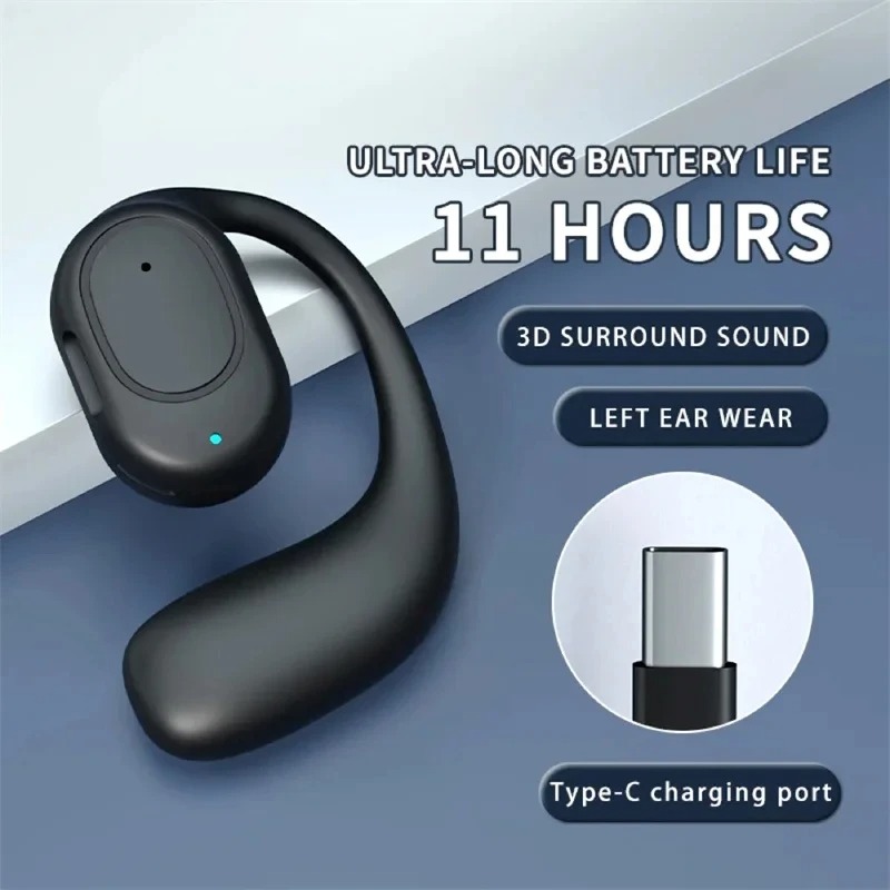 Einseitiger Ohrbügel-Knochenle – Open Ear Air Conduction Headphones Bewertung und Preis