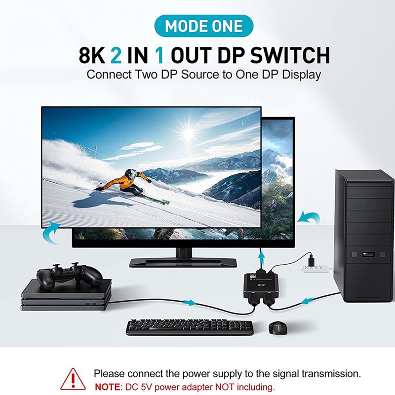 8K DisplayPort Switch 2 in 1 O – Laptops Bewertung und Preis
