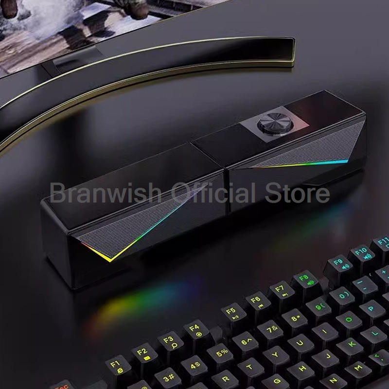 RGB-Gaming-Soundbar mit abnehm – Rgb Computer Soundbar For Pc Bewertung und Preis