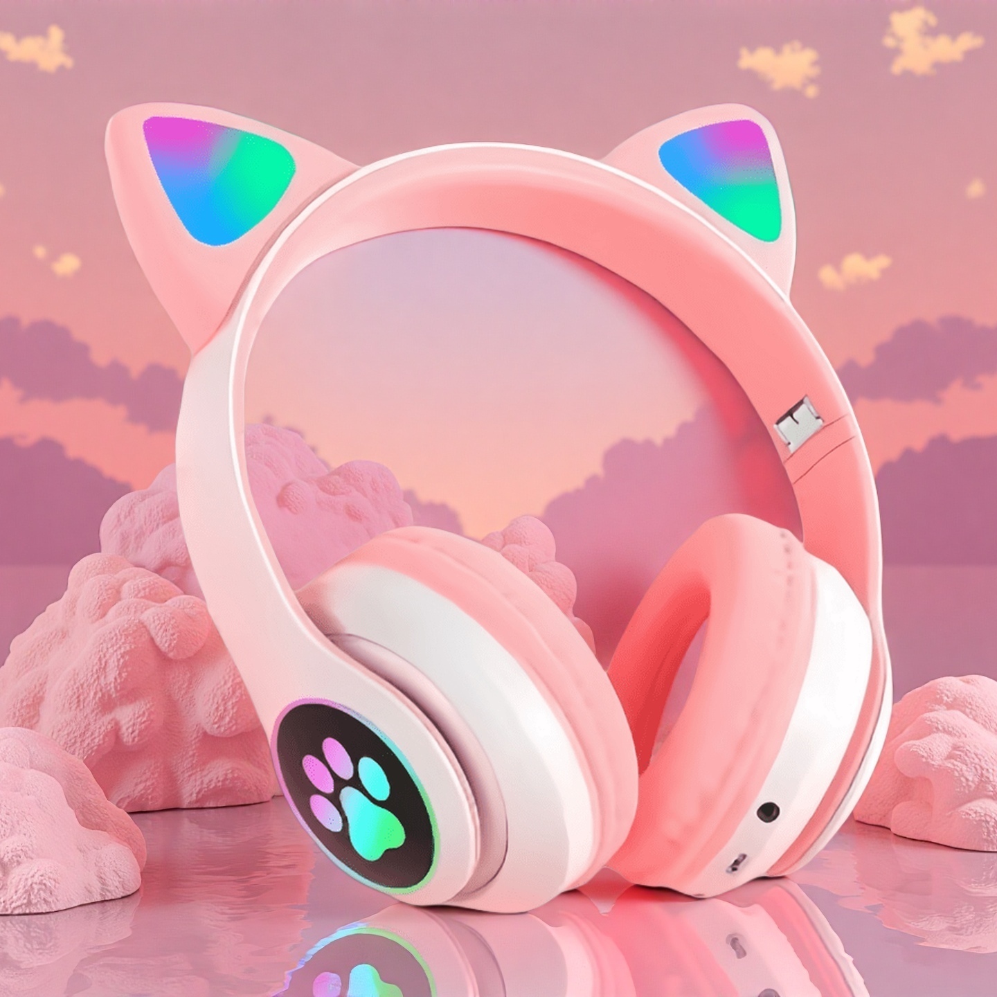 Neue Blitzlicht Nette Katze Oh – Cat Ear Bluetooth Headset Led Bewertung und Preis