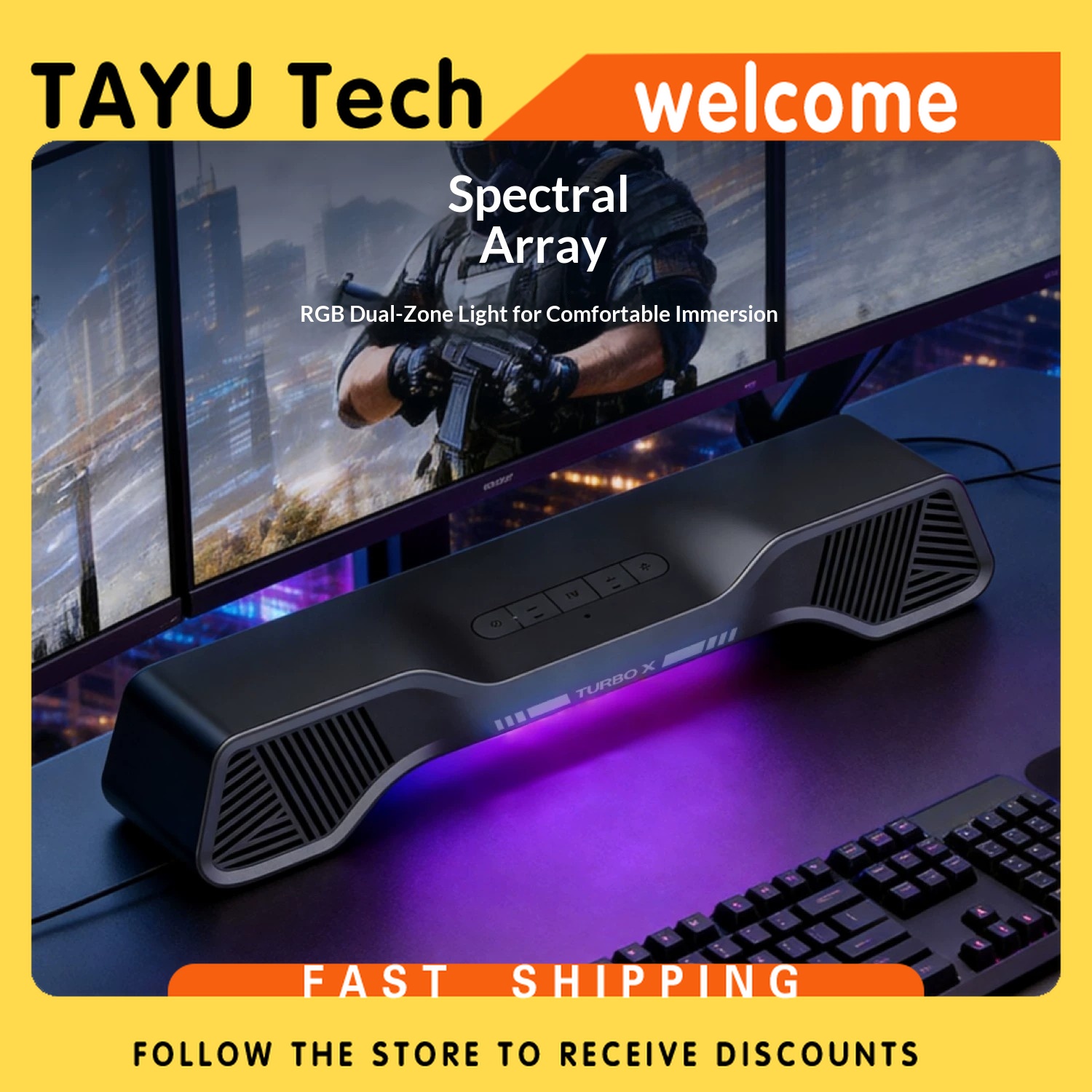Hurricane Turbo X Gaming-Lauts – Rgb Computer Soundbar For Pc Bewertung und Preis